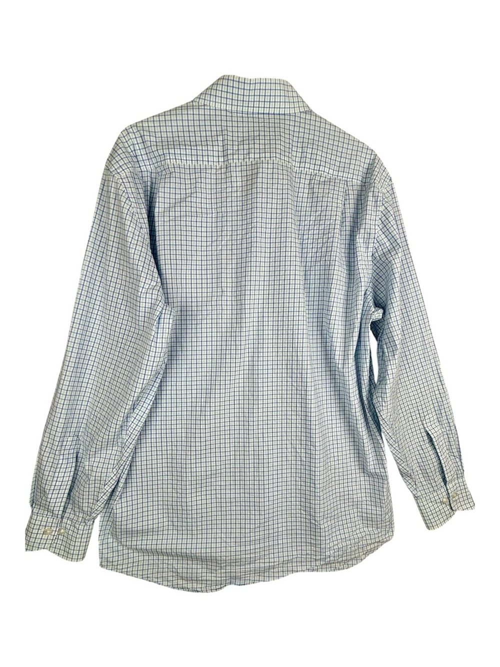 Holderness & Bourne Shirt Mens XL Blue Plaid Tailored Fit Picard Stretch - Picture 2 of 16